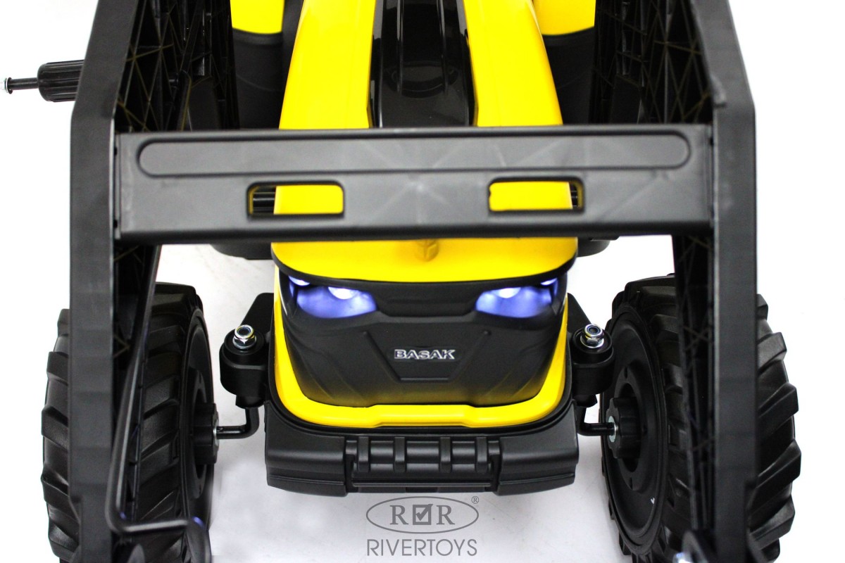 Детский электромобиль экскаватор-погрузчик а777мр (Желтый) A777MP