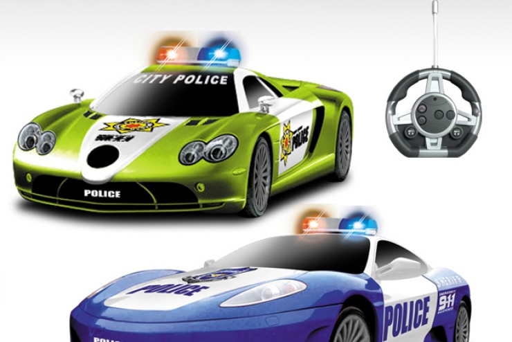 Конструктор - автомобили Mclaren и Ferrari Полиция на р/у MYX 2028-2J04B 2028-2J04B