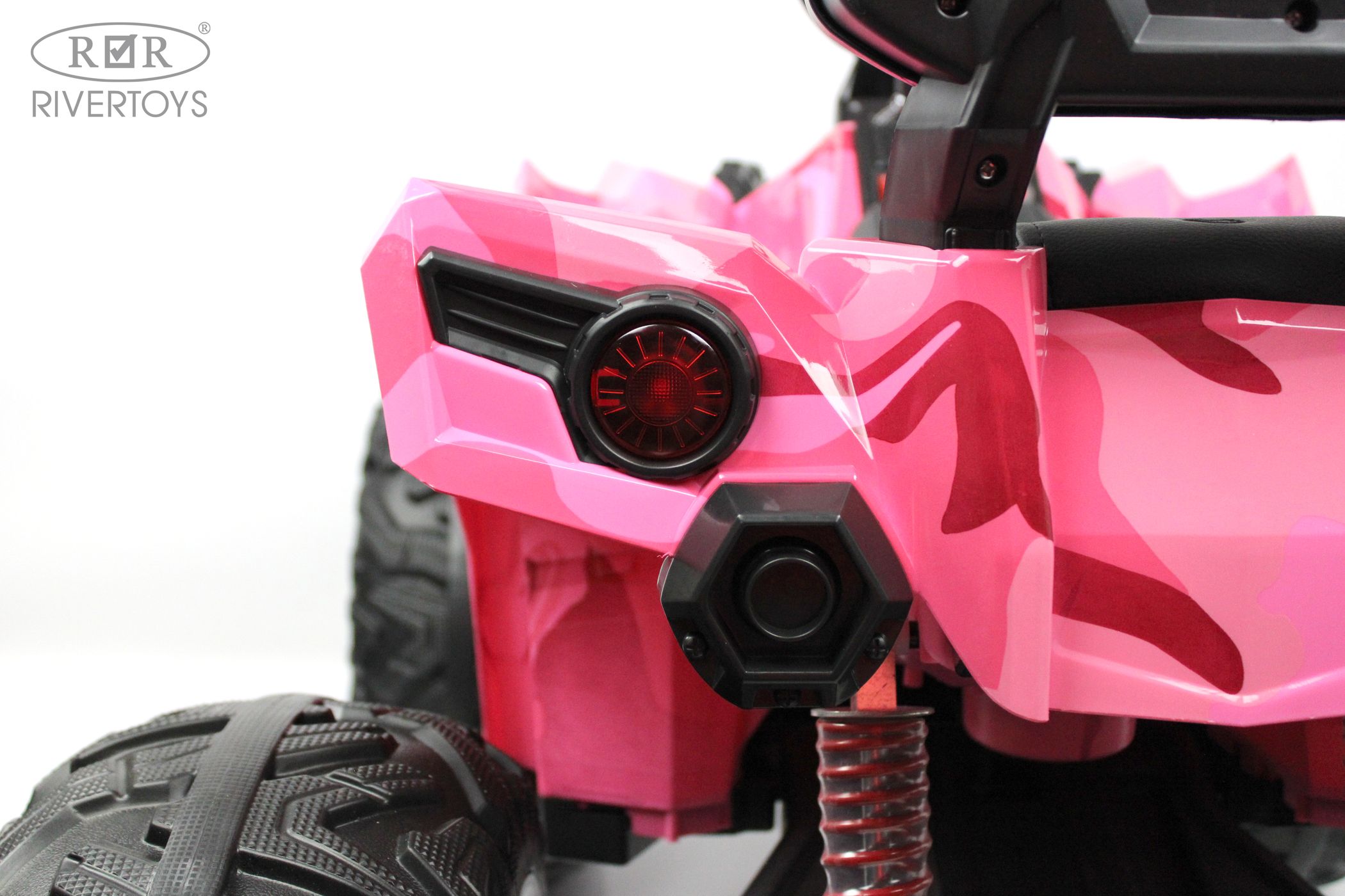 Детский электроквадроцикл A111AA 4WD розовый камуфляж А111АА