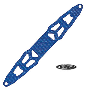 TC3/TC4 Graphite Battery Strap, blue with chrome decal AS31039