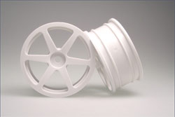 KYOSHO запчасти Wheel(6-Spoke 24mm White 2Pcs) AGH001W
