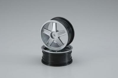 KYOSHO запчасти Wheel(5-Spoke/Silver/24mm/2pcs) VZH004S
